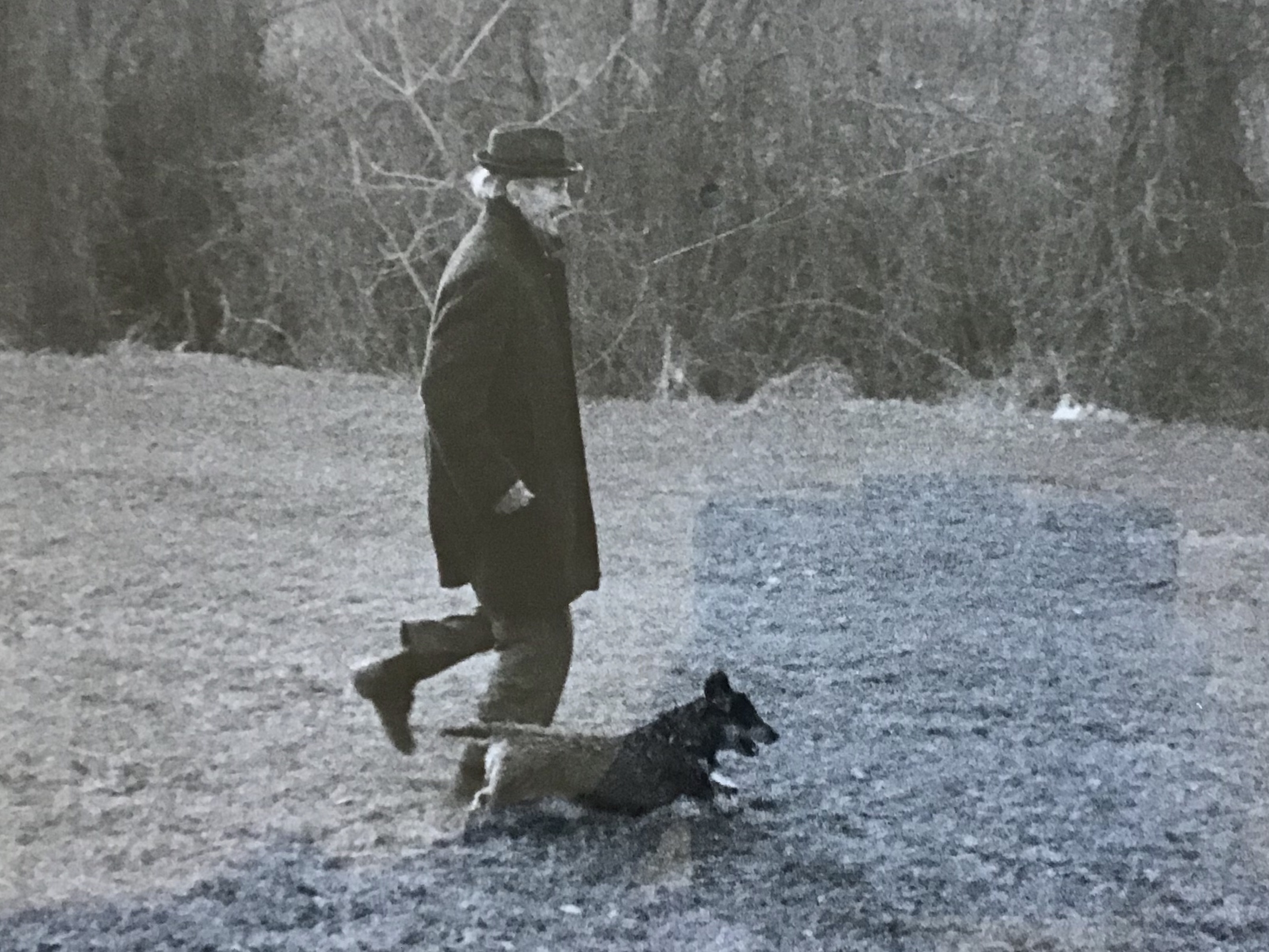 Paul Sapieha with Phoebe at Trebbio